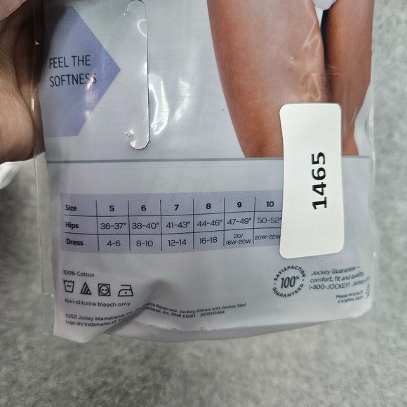 Jockey Elance Women's Cotton Comfort Brief Panties Underwear 3 Pair Size 6/M - Picture 6 of 6